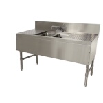 Advance Tabco PRB-24-42C - (2) Compartment Underbar Sink, 48