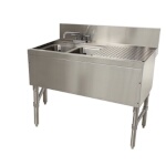 Advance Tabco PRB-24-42L - (2) Compartment Underbar Sink, 48