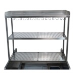 Advance Tabco PRDO-44-G - Double Overshelf, table-mounted, 44