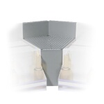 Advance Tabco PRF-25-45IC - Prestige corner filler, inside corner, 45?, fits 25
