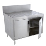 Advance Tabco PRSCD-24-24-M - Underbar Drainboard Cabinet, hinged doors, 24