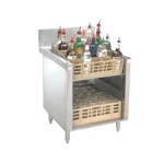 Advance Tabco PRSR-24-24 - Prestige Underbar Glass Rack Storage Unit, slanted op
