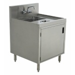 Advance Tabco PRWC-24-18-DR - Prestige Wet/Dry Waste Cabinet, front hinged door,