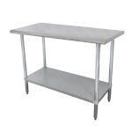 Advance Tabco SLAG-186-X - Work Table, 72 x 18 inch, 16 gauge 430 stainless steel
