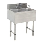 Advance Tabco SLB-22C - (2) Compartment Sink Unit, 24