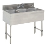 Advance Tabco SLB-33C-X - (3) Compartment Underbar Sink, 36