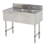 Advance Tabco SLB-42R - (2) Compartment Sink Unit, 48