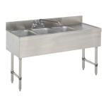 Advance Tabco SLB-43L-X - (3) Compartment Underbar Sink, 48