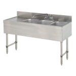 Advance Tabco SLB-43R - (3) Compartment Sink Unit, 48
