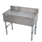 Advance Tabco SLD-3-X - Bar Type Drainboard, modular design, 36