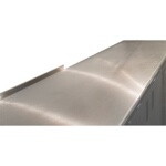 Advance Tabco TA-30A - Partial backsplash, 1-1/2