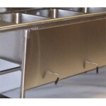 Advance Tabco TA-92A - Apron with lever drain support holes, in front of sink (p
