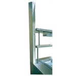 Advance Tabco UCC-1 - Wire Chase, run from table mounted overshelf to ceiling or