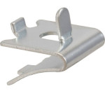 AllPoints 1481201 - Pilaster Clip, with tab, zinc plated steel (pack of 4)