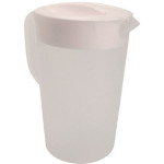 AllPoints 2801728 - Pitcher, with lid, 1 gal., plastic, white