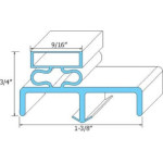 AllPoints 741067 - Refrigerator Door Gasket, magnetic, 25-1/8