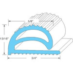 AllPoints 741077 - Refrigerator Door Gasket, compression, 100 ft, Screw mount (ICS item R178)