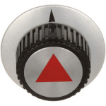 AllPoints 8009397 - Indicator Knob, Black & Aluminum T'Stat Indicator, 2-1/2