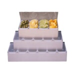 American Metalcraft CD6 - Bar Condiment Holder, 6 box, 17-3/4