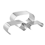 American Metalcraft CRH3 - Riser Set, set of 3, curled ends
