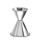 American Metalcraft J202A - Jigger, 3/4 x 1-1/4 oz., rolled edge, satin finish