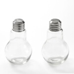American Metalcraft SPLB7 - Lightbulb Salt & Pepper Shaker Set, 4 oz., 2-1/8