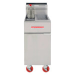 American Range AF-25/DS - Floor Fryer, gas, 25 lb. capacity, thermostat control, w/dump station