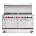 American Range AR-12G-8BNG - Heavy Duty Restaurant Range, natural gas, 60 inch