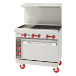 American Range ARGF-12G-4B-SB - Green Flame Range, gas, 36