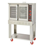 American Range M-1HE - Convection Oven HE, gas, single-deck, bakery depth, 50/50 glass doors