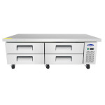 Atosa MGF8453GR - Chef Base with Extended Top, two-section, 72-1/2
