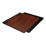 ATS Furniture ADL3636-B/DM - Reversible Table Top, square, 36 x 36, mahogany/black