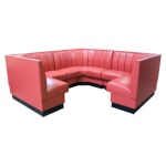 ATS Furniture AS-3612-34 GR5 - Corner Booth, 3/4 circle, 268 inch, 12-channel, grade 5 seat
