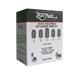 Bar Maid BRS-1720SL - Glass Washer Universal Slotted Brush Set, (4) 6