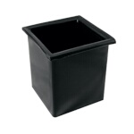 Bar Maid CR-2401 - Bottle Well, square, fits bar ice bin or speed rail, black, polyethylene