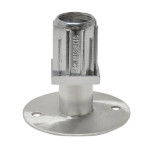 BK Resources BK-SSQFAF-WH - Flange Foot with Holes, fits 1-1.5 in., (Case of 25)