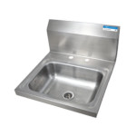 BK Resources BKHS-D-1410 - Wall Mounted Hand Sink, 14 x 10 x 5 in