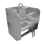 BK Resources BKHS-W-1410-1-SS-BKK-P-G - Hand Sink, wall mount, 14 x 10 x 5 inch