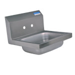 BK Resources BKHS-W-1410 - Hand Sink w/Basket Drain, 14 x 10 x 5 in