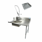 BK Resources BKSDT-36-R-SS-P3-G - Soiled Dishtable, straight design, 36 x 30-7/8