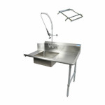 BK Resources BKSDT-72-R-P2-G - Soiled Dishtable, straight design, 72 x 30-7/8