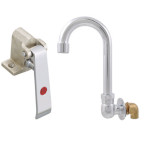 BK Resources BKSPKVSGS-G - Knee Valve Kit, single pedal, splash mount 3-1.5 in. gooseneck