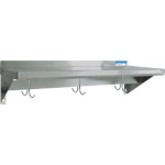 BK Resources BKWSE-1684-PR - Economy Overshelf, wall mount, with pot rack