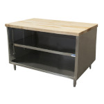 BK Resources CMT-3648 - Chef Table, cabinet base with open front, 48