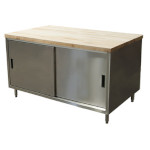 BK Resources CMT-3648S - Chef Table, cabinet base with sliding doors, 48