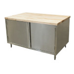 BK Resources CMT-3660H - Chef Table, cabinet base with hinged doors, 60