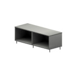 BK Resources CST-30120 - Chef Table, cabinet base with open front, 120