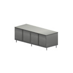 BK Resources CST-30120H - Chef Table, cabinet base with hinged doors, 120