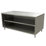 BK Resources CST-3072 - Work Table, cabinet base with open front, 72 x 30