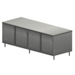 BK Resources CST-3096H - Chef Table, cabinet base with hinged doors, 96
